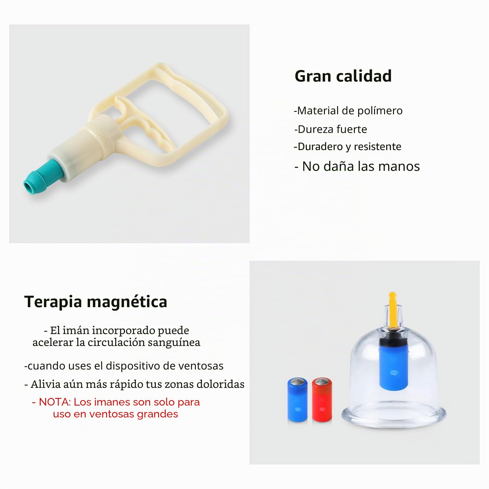 Set de 24 Ventosas Fisioterapia con Bomba de Vacío | Ventosas Masaje para Brazos, Hombros, Cuello, para Aliviar La Fatiga Muscular