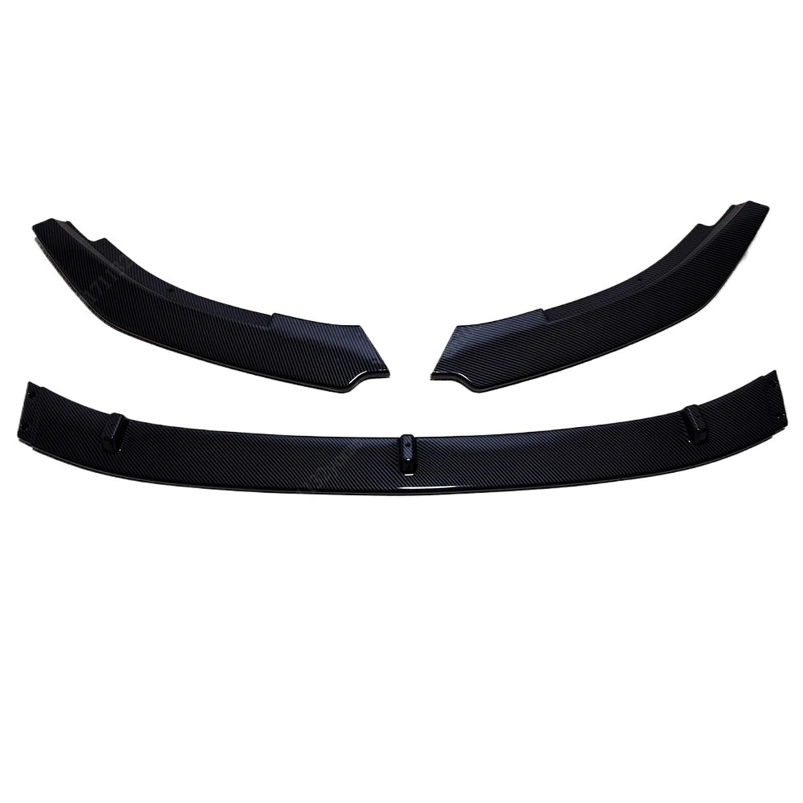 Kompatybilny z VW Golf 6 MK6 GTI GTD 2009-2013 przedni spojler zderzaka Spoiler Splitter pokrywa dyfuzora deflektor Canard Spoiler Body Kit Tuning(Carbon Look)
