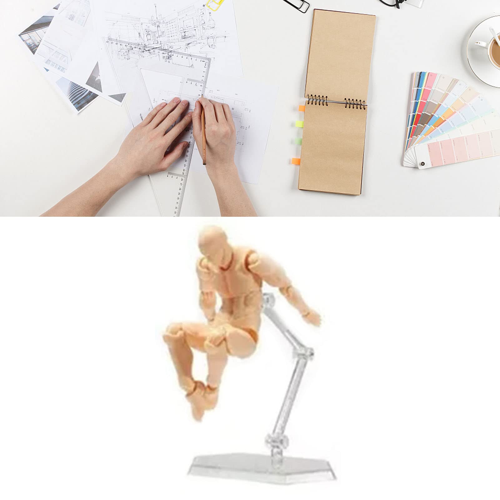 Action Figure Corpo Manichino Pose Personalizzabili Modello Disegno Pittura Uomo