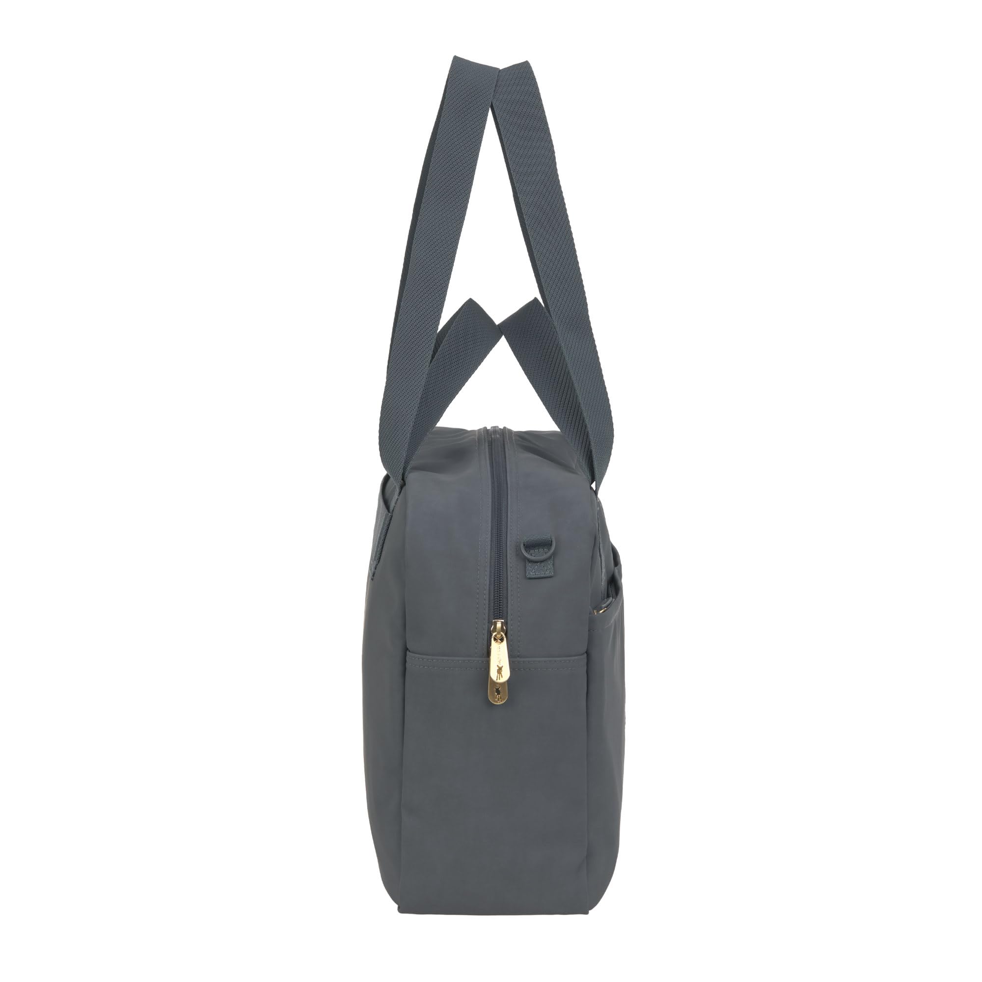 LÄSSIG Baby Wickeltasche mit Wickelunterlage, wasserabweisend, Kinderwagenbefestigung, Everyday Bag anthracite