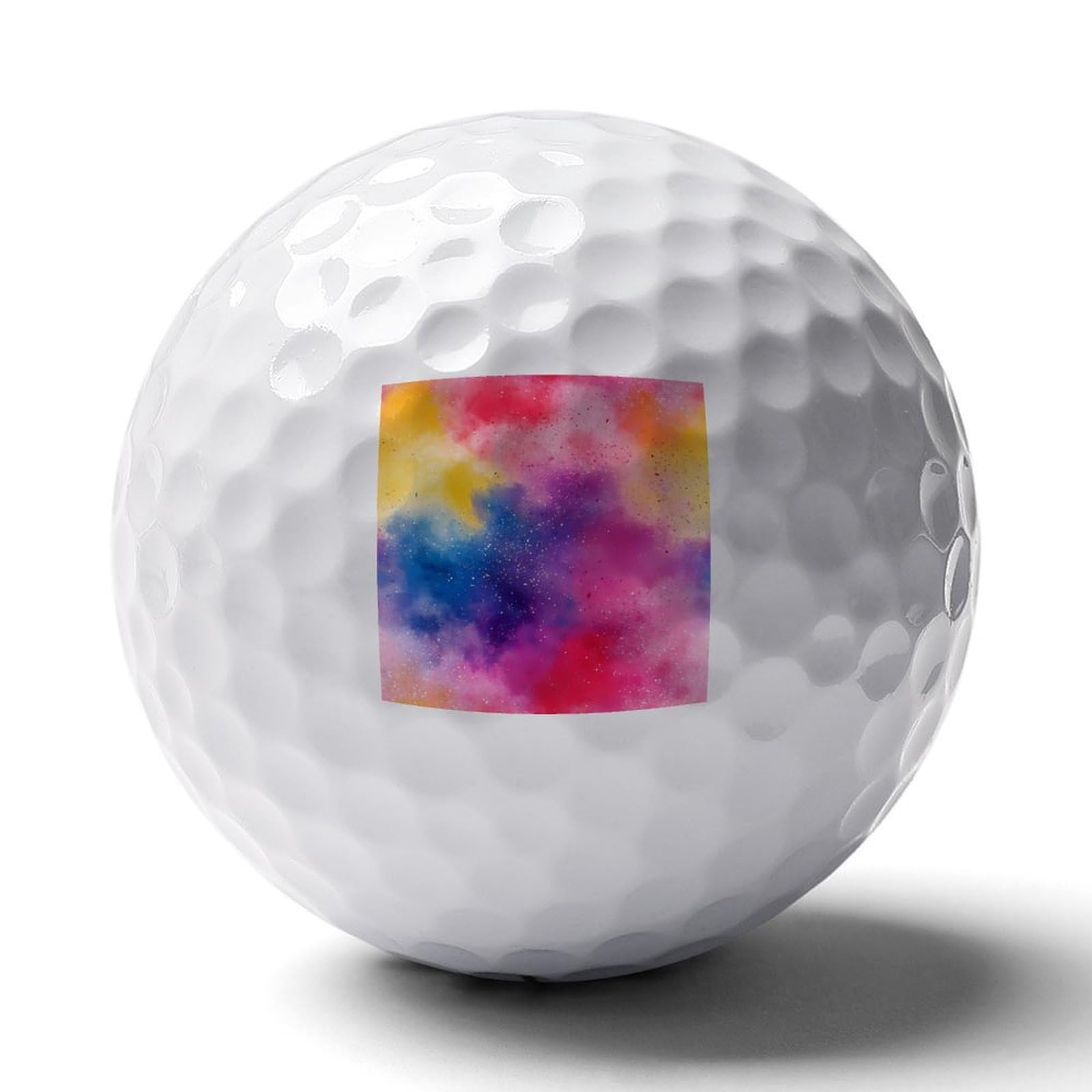 Watercolor Multi Colored Powder Custom Golf Ball Soft Practice Golf Balls Performance Distance and Speed for Indoor Outdoor