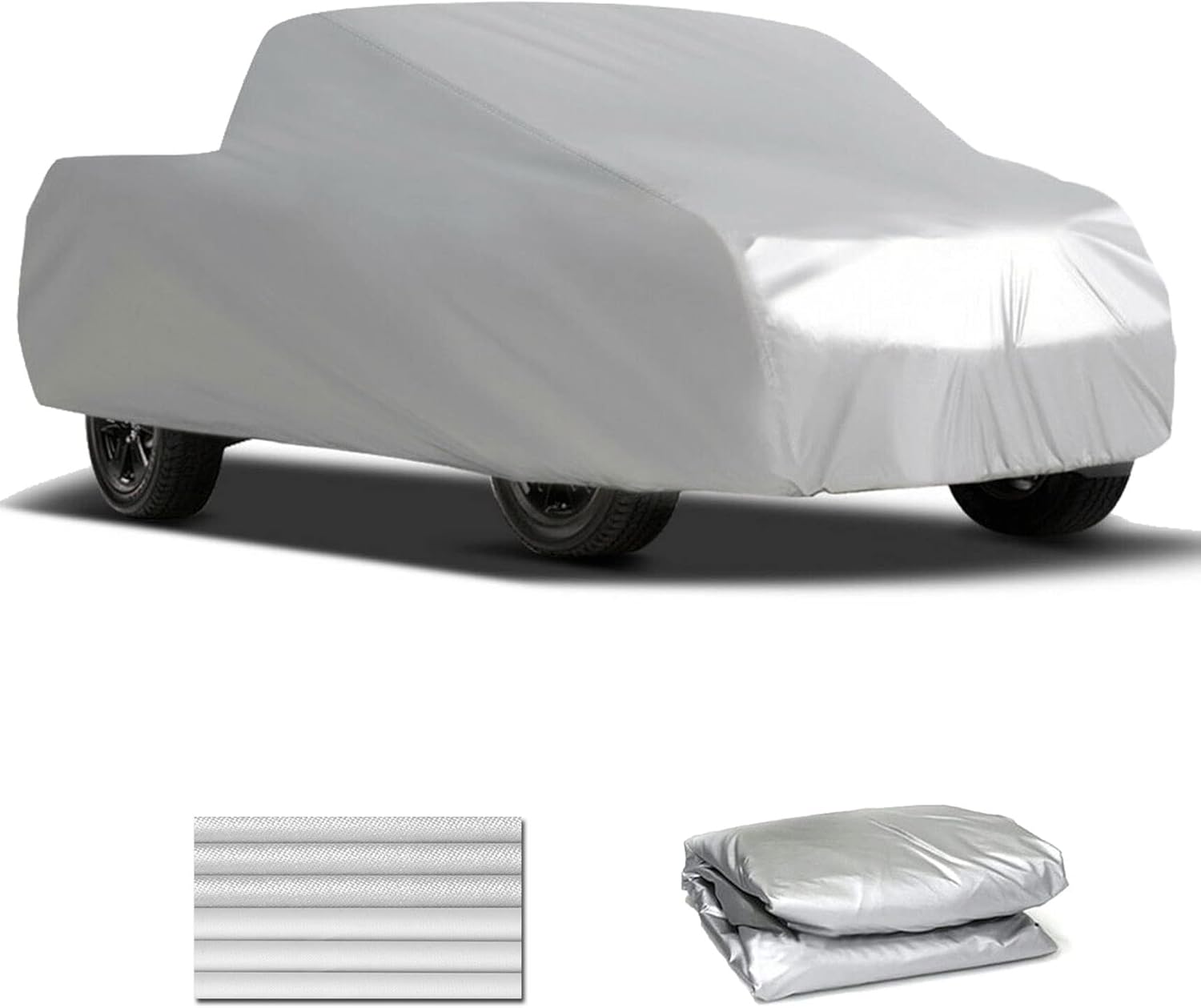 Pickup Truck Cover Universal All Weather Heavy Outdoor Replacement for Pickup Truck up to 230 L x 75 W x 65 H Inch