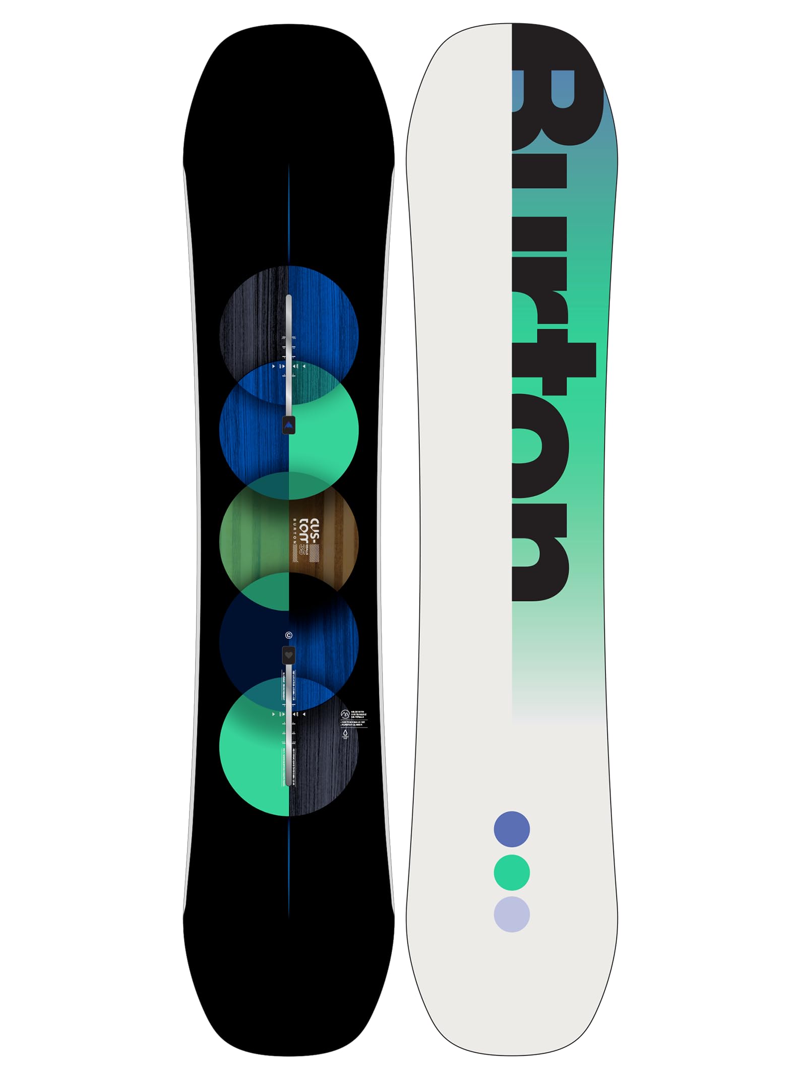 Burton Kids' Custom Smalls Camber Snowboard, 140cm