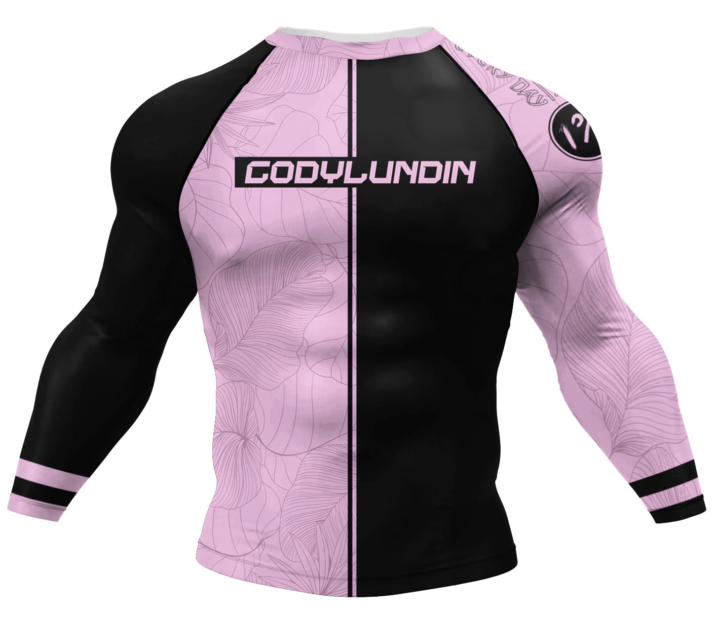 Red Plume Men's Compression Sports Fitness T Shirt Workout Long Sleeve Tops for Running Athletic