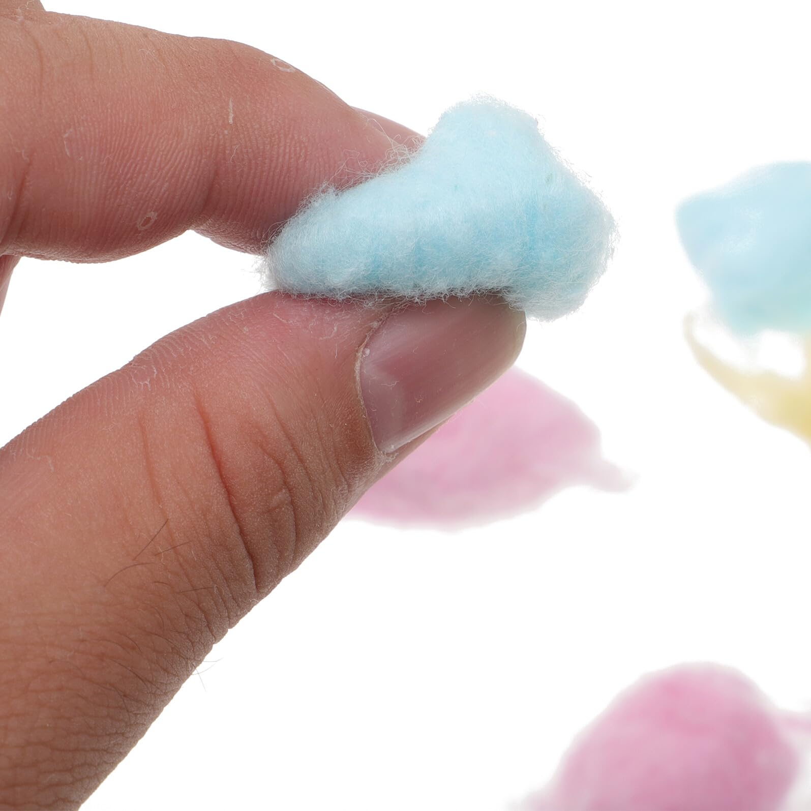 Zerodeko Babys Wattebällchen 500g Farbige Weiche Baumwolle Sanft zur Gesichtspflege und Make Up Entfernung für Neugeborene und Bastelarbeiten