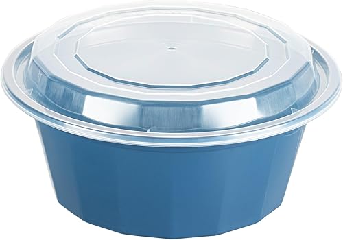 Miniatura 70 de Restaurantware Asporto - Cajas para llevar de 16 onzas, 50 recipientes de alimentos para llevar para microondas, tapas de plástico transparente Negro