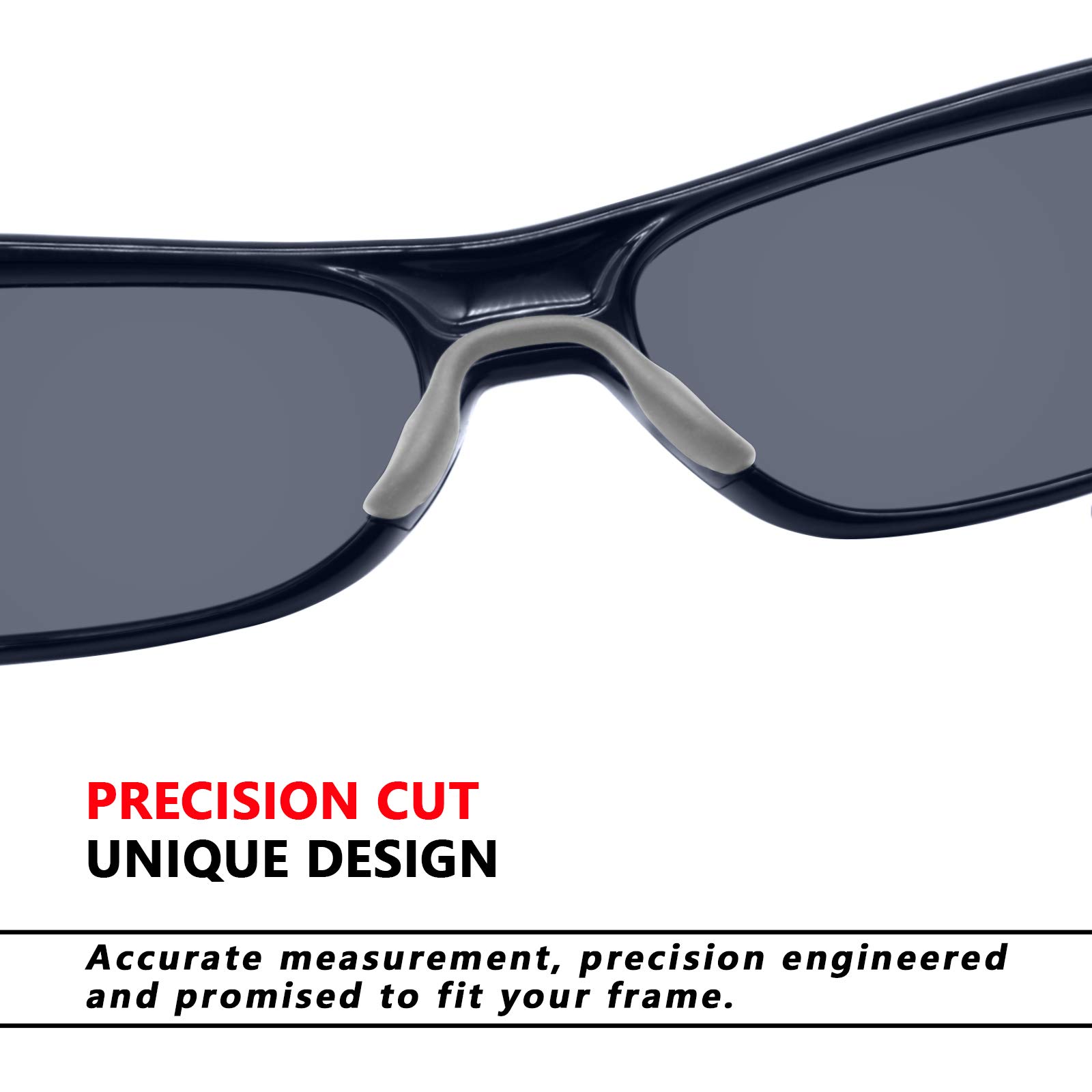 Galvanic Replacement Nose Pads for Oakley Split Shot OO9416 | Split Time OO4129 - GRAY