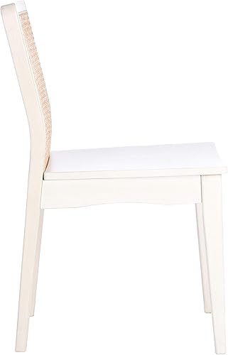 Miniatura 9 de Safavieh Home Collection Benicio DCH1005B-SET2 - Silla de comedor (2 unidades), color blanco y natural