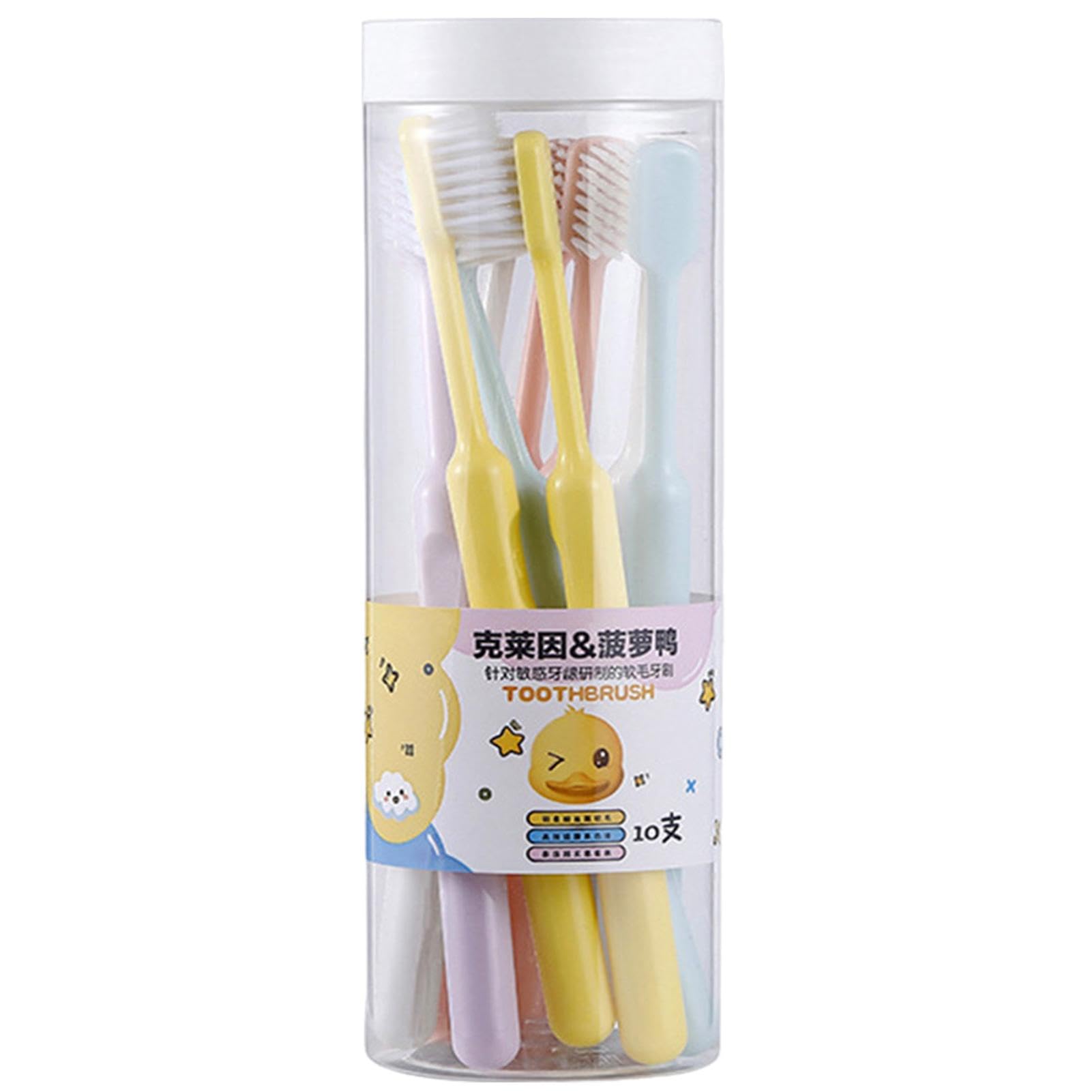 Spazzolino da denti morbido per la pulizia, spazzolino da denti di | famiglia morbido, spazzolino da denti da viaggio per denti sensibili, spazzolino da denti per la pulizia delicata, set famili
