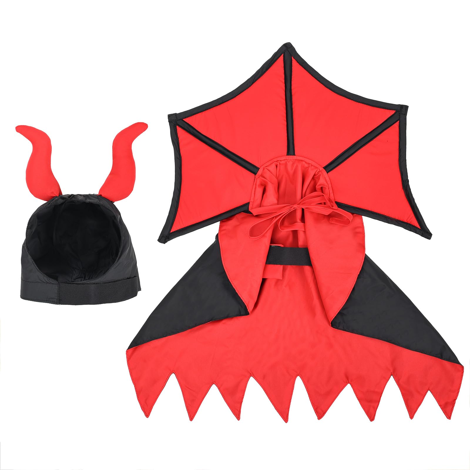 BT Bear Pet Halloween Costume,Pet Cosplay Funny Costumes Dog and Cat Halloween Cloak Holiday Dress Up Cosplay Costumes (Red) - Image 2