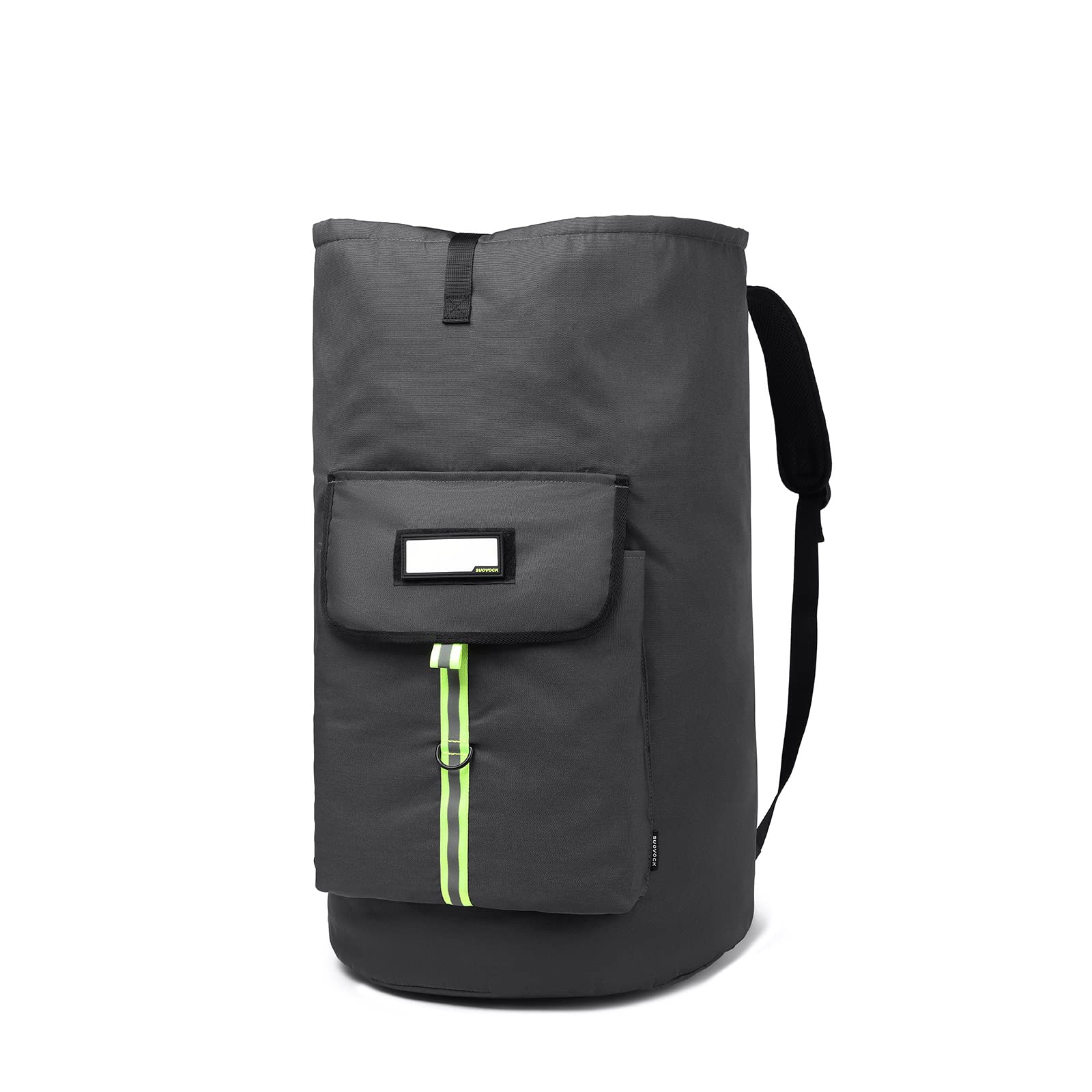 SUOVOCK laundry bag backpack,extra-large heavy duty laundry bags,laundry backpack for college students,drawstring closure (charcoal grey laundry bag