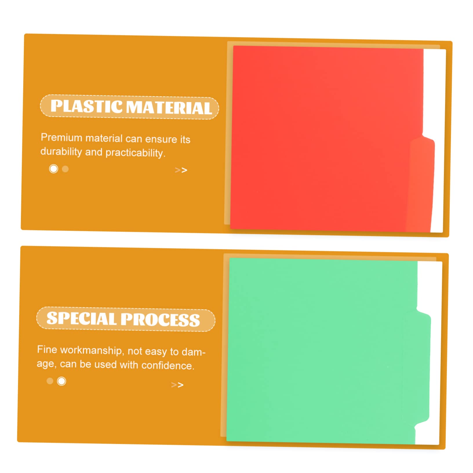 Angoily Organizador De Archivos De Plástico Carpetas Para Oficina Y Escuela Folder Simple Y Práctico Para Y Exámenes 6 Piezas X 4