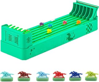 Horse Racing Game Electronic, Mini Portable Table Game with 6 Horses, Desktop Family Party Entertainment Board Game Gift for Adults