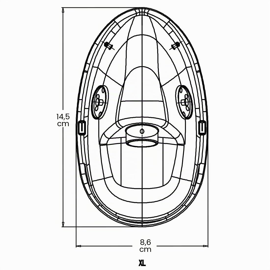 Adult Europe - Máscara de Oxígeno Estándar Alargada con Tubo de 2 m y Correa Elástica Ajustable - 3 Paquetes - Talla XL