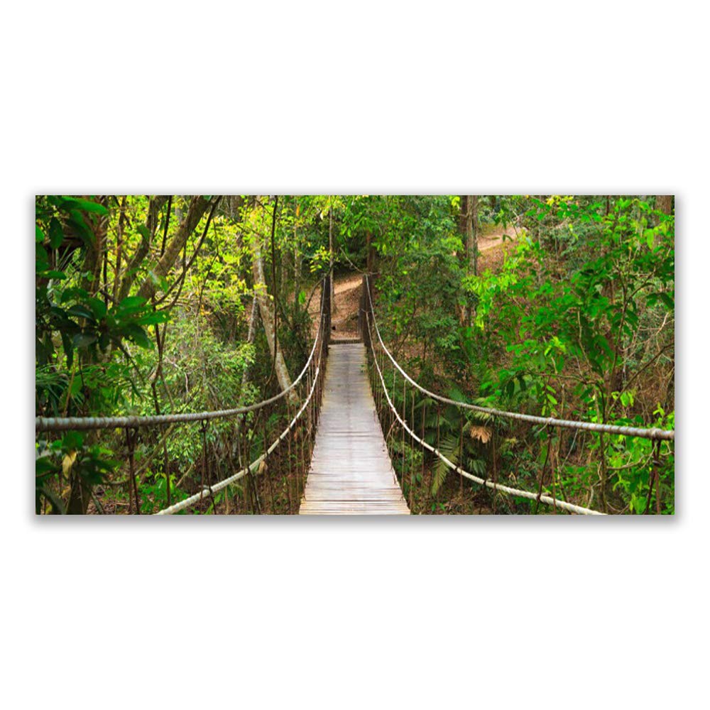 Toile imprimée 120x60cm pont de la forêt pour une décoration murale moderne