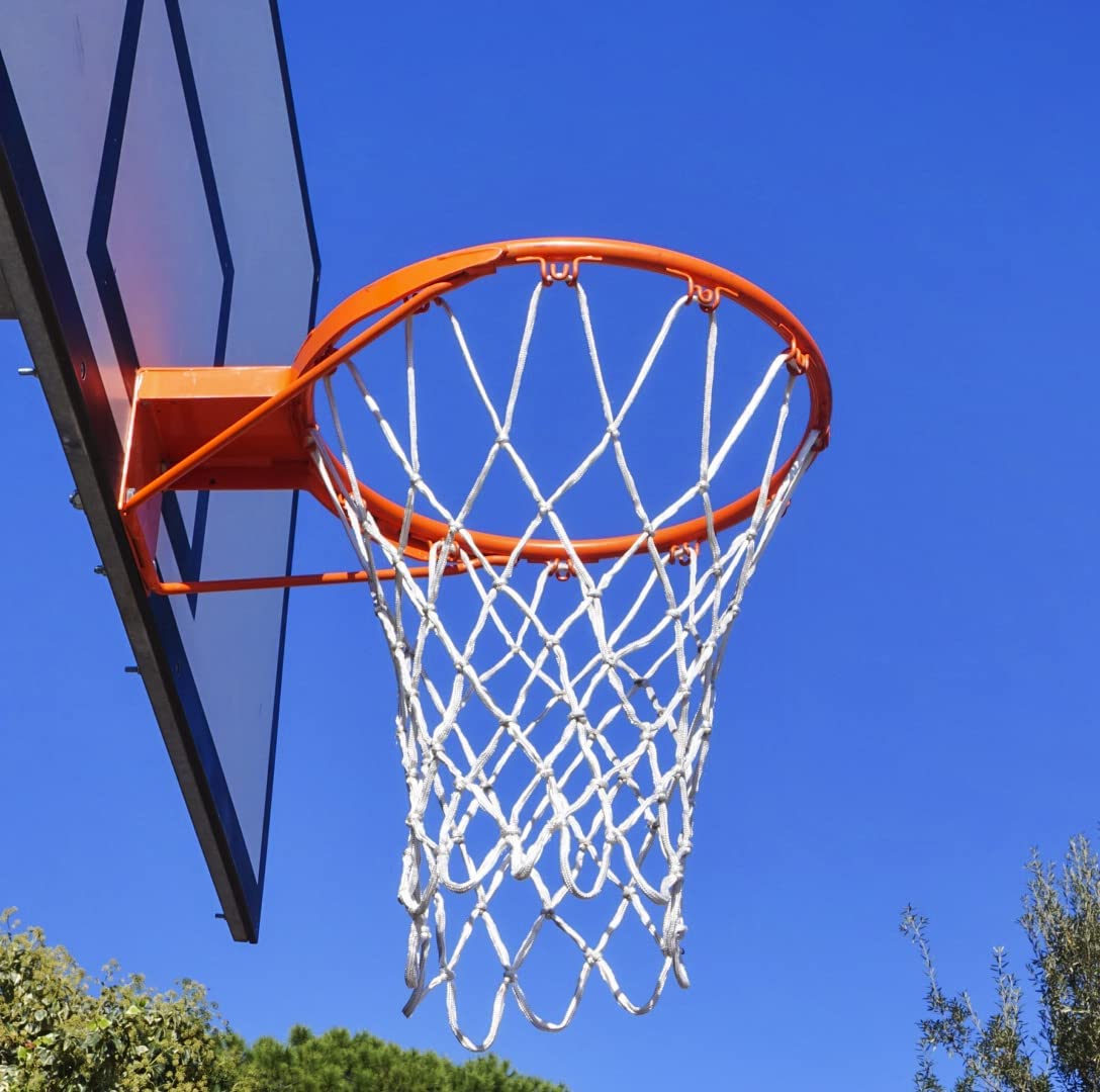 Canestro Professionale da Basket Rinforzato (7.5kg) in Acciaio Verniciato, 45 cm di diametro, 100% Made In Italy