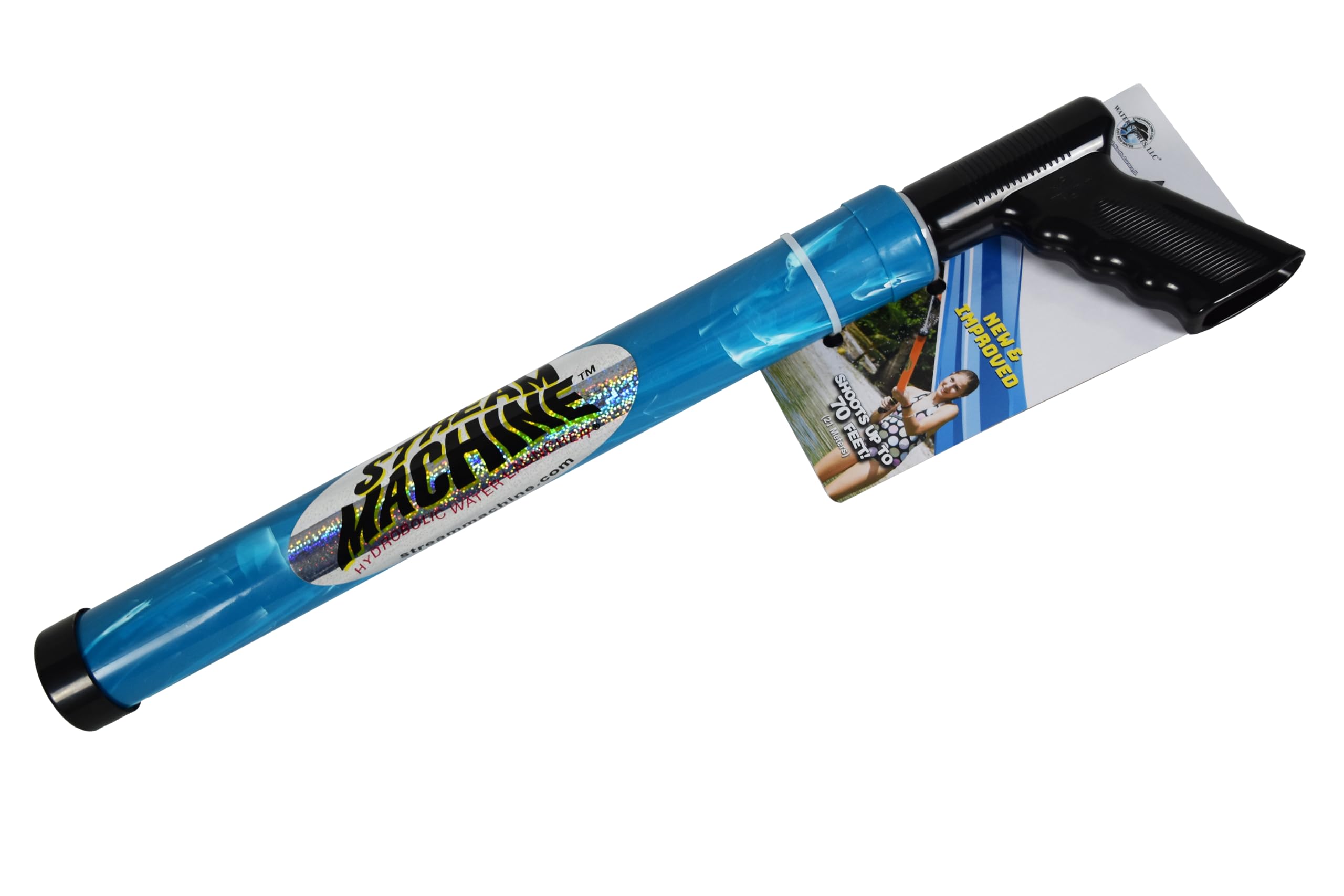 Stream Machine Water Gun Launcher, Single Barrel Water Blaster Soaker, Extends to 36 inches, Squirt Gun for Outdoor Games, Swimming and Paddling Pool Party, Beach, Outdoor, Garden Toys, Size Medium