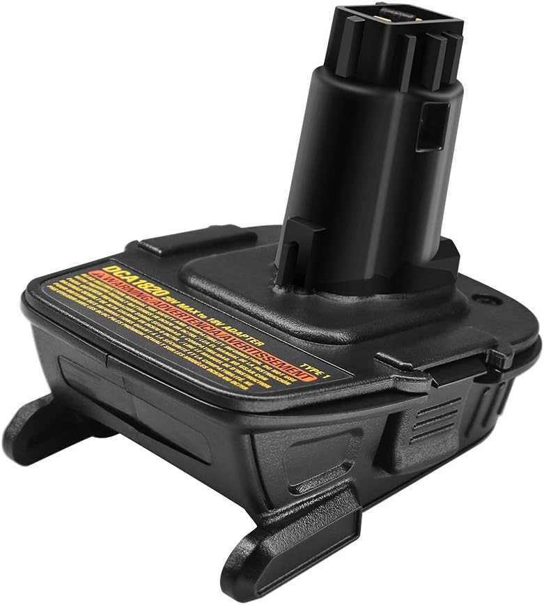 Replacement DCA1820 Dewalt 20V Battery Adapter for Dewalt 18V Tools Compatible with 20V MAX XR Lithium Battery DCB200 DCB201 DCB203 DCB203BT DCB204 DCB205 DCB206