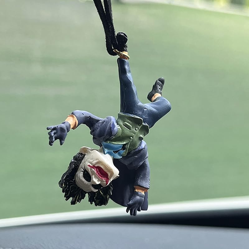 Acessório pendente para espelho retrovisor de carro DYMSUP – Coringa verde, 1 unidade