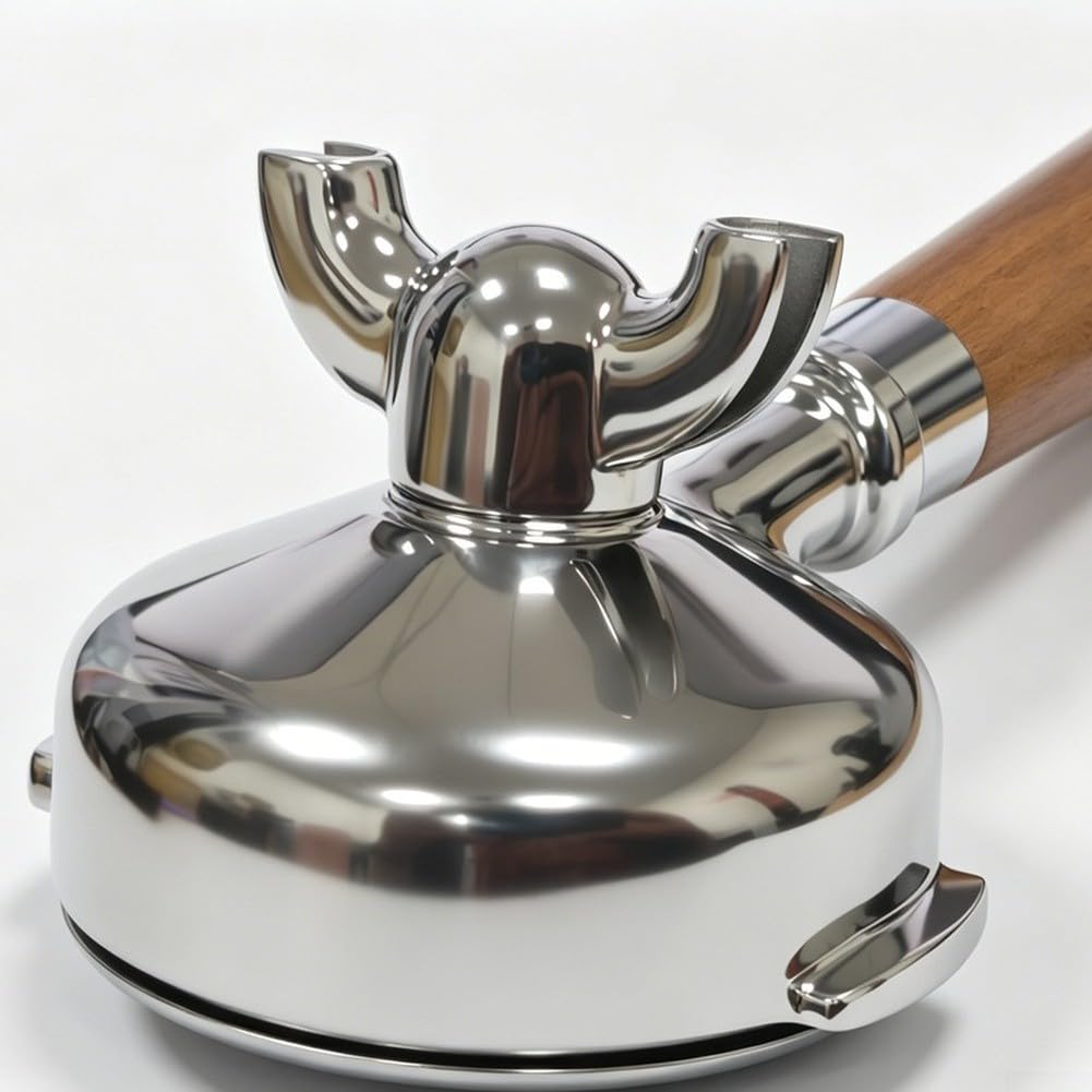 58MM Portafiltro in acciaio inox compatibile per petrus 3888 3992 Set portafiltro in acciaio inossidabile per legno