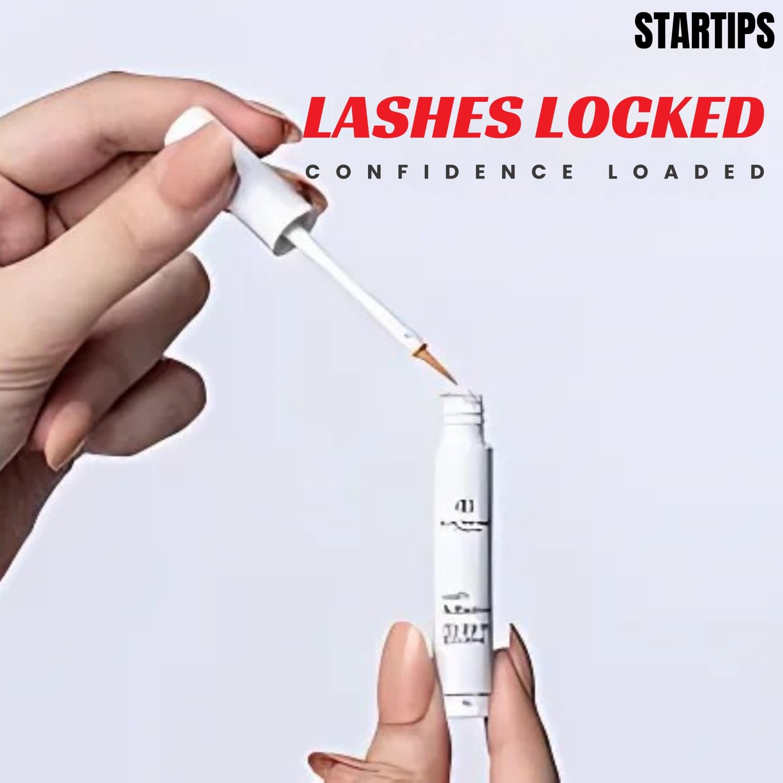 STARTIPS Waterproof Eyelash Glue Dark Tone 6ml | Non-Toxic, Latex-Free Adhesive | Strong Hold for False Eyelashes - Image 7 thumbnail
