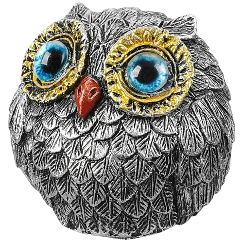 RUNNING HOT Handcrafted Cute Resin Owl Figurine Poker Guard, Weights for Poker, 3D Poker Guard Collection, Poker Gifts for Men, Poker Card Protector, Poker Accessories, (Blue) by RUNNING HOT - Used condition - US$11.43