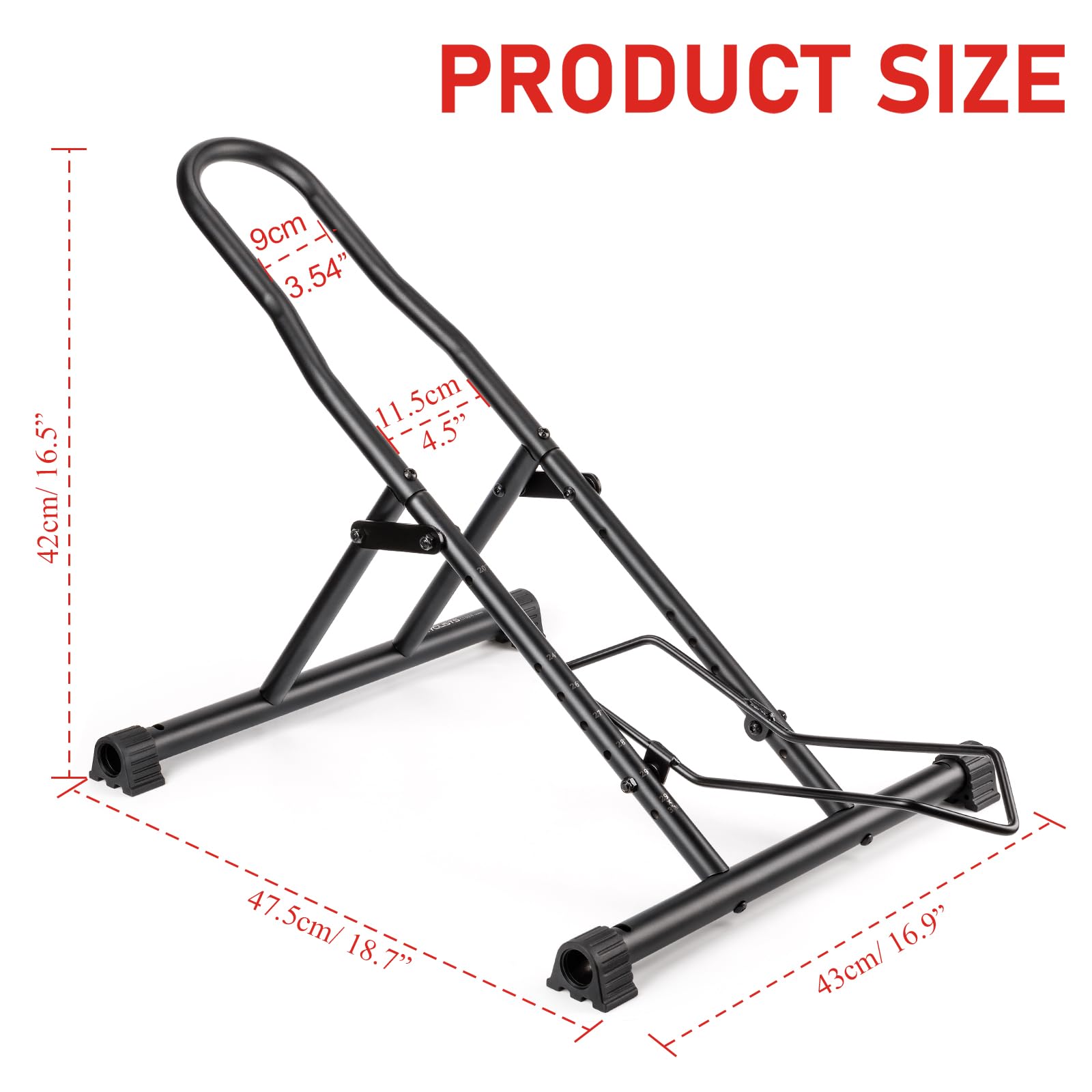 cyclists Soporte de suelo para bicicletas de interior – Soporte para bicicletas de aparcamiento de suelo para garaje/casa – Soporte de almacenamiento para bicicletas de montaña y bicicletas de