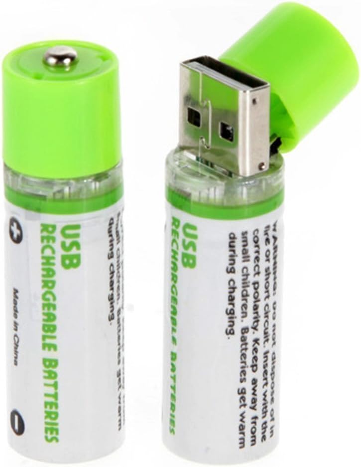Portable USB AA Battery Rechargeable 1.2V USB Rechargeable Batteries With LED Indicator