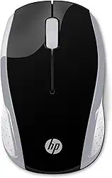 Mouse sem Fio HP 200 Oman - com Sensor Óptico de até 1000 DPI, Ambidestro, Conexão Wireless com Receptor Nano de 2.4GHz e até 10 m de Distância, Prata (2HU84AA)