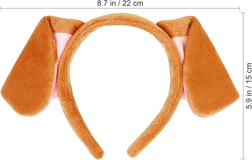 Miniatura 6 de VALICLUD 4 diademas de orejas de animal, diadema de orejas de cachorro, diadema decorativa para fiesta, accesorios de disfraz de cosplay