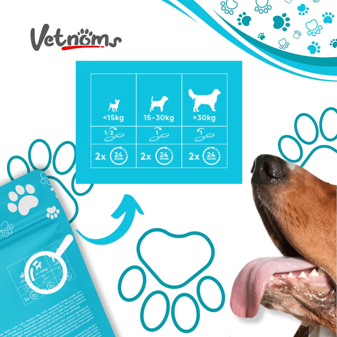 Poudre Anti Diarrhée Chien - Complement Alimentaire Chien 100% Naturel: Bentonite, Probiotiques Chien. Fibres et Minéraux pour Aider à Réduire la Diarrhée Chien.