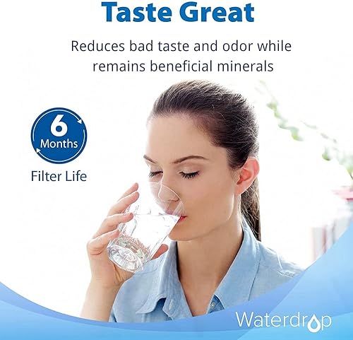 Miniatura 4 de Waterdrop Filtro de agua para encimera, repuesto para AQ 4035, AQ 4025, se adapta a sistemas de agua potable AQ4000, AQ4050, AQ4500