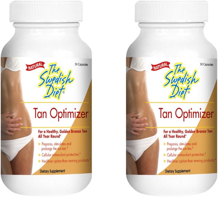 Tan Optimizer With Beta Carotene Vitamin A (25,000 IU) Immune System Health Great Cellular Antioxidant Support | Copper, Lycopene, Selenium, Zinc & many More Vitamins |30 Count(Pack of 2)
