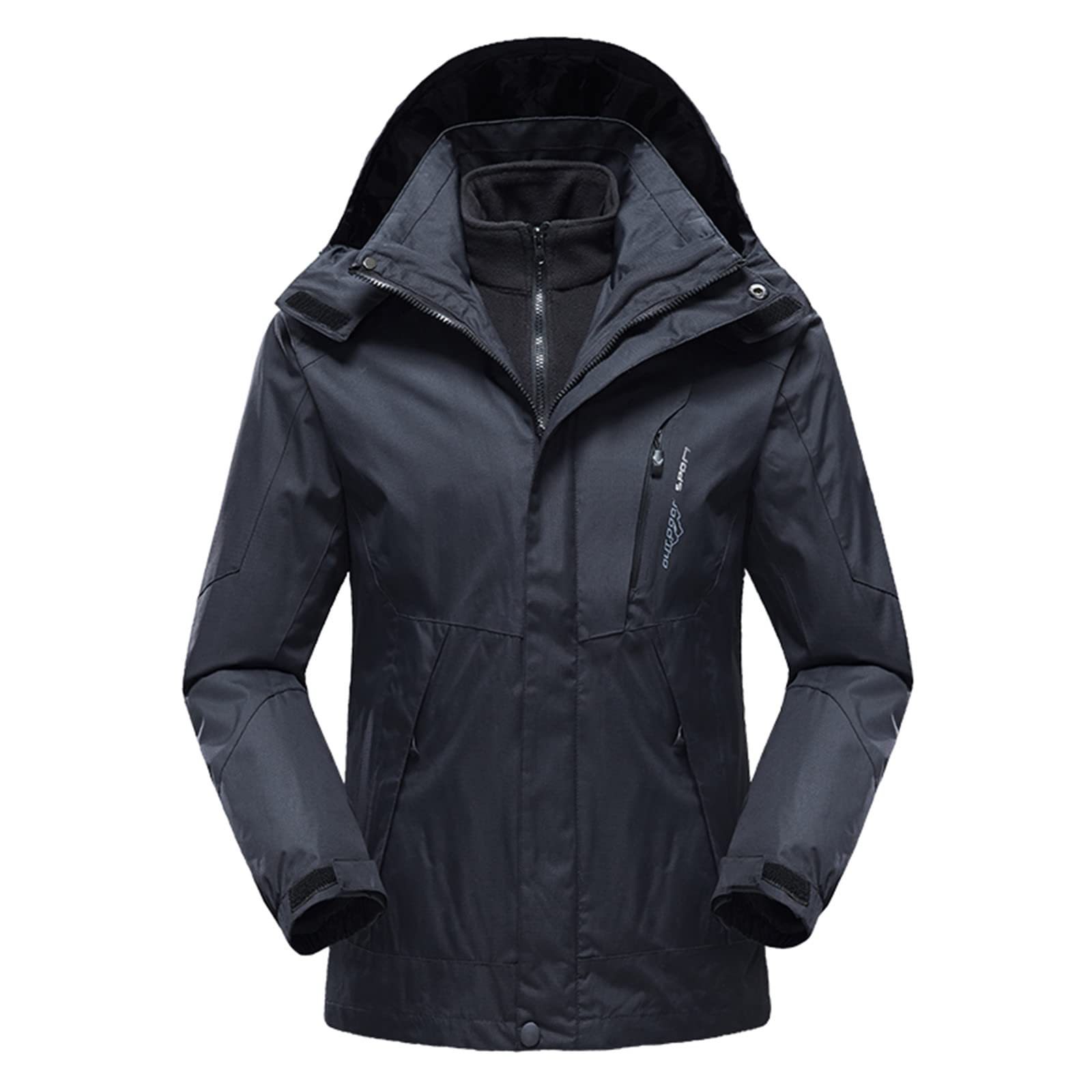 Veste polaire softshell homme haut de gamme avec capot pour protection thermique