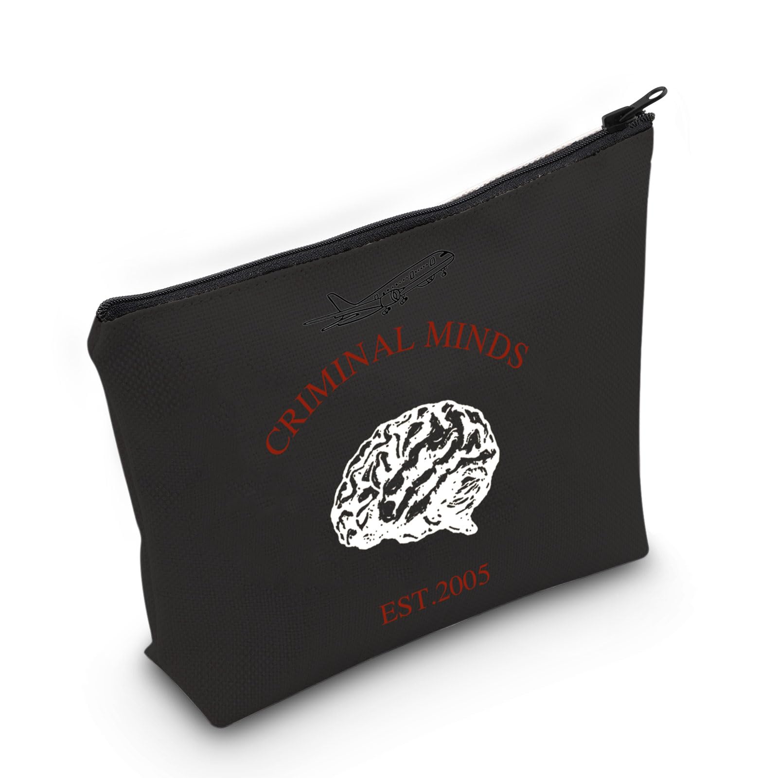 MNIGIU Criminal TV Show Inspired Gift Minds Cosmetic Bag Spencer Reid Fans Gift, Criminal bag