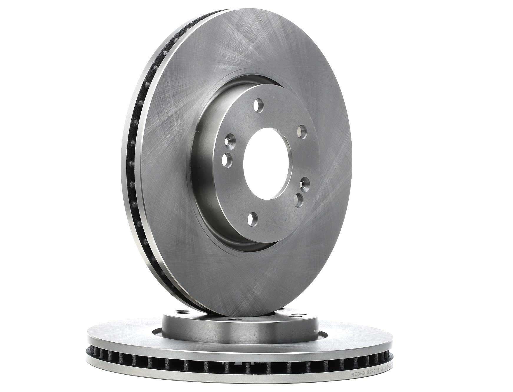 RIDEX 82B0251 2x Disco de freno Delantero sin tornillos Compatible con KIA CEE`D Sportswagon JD