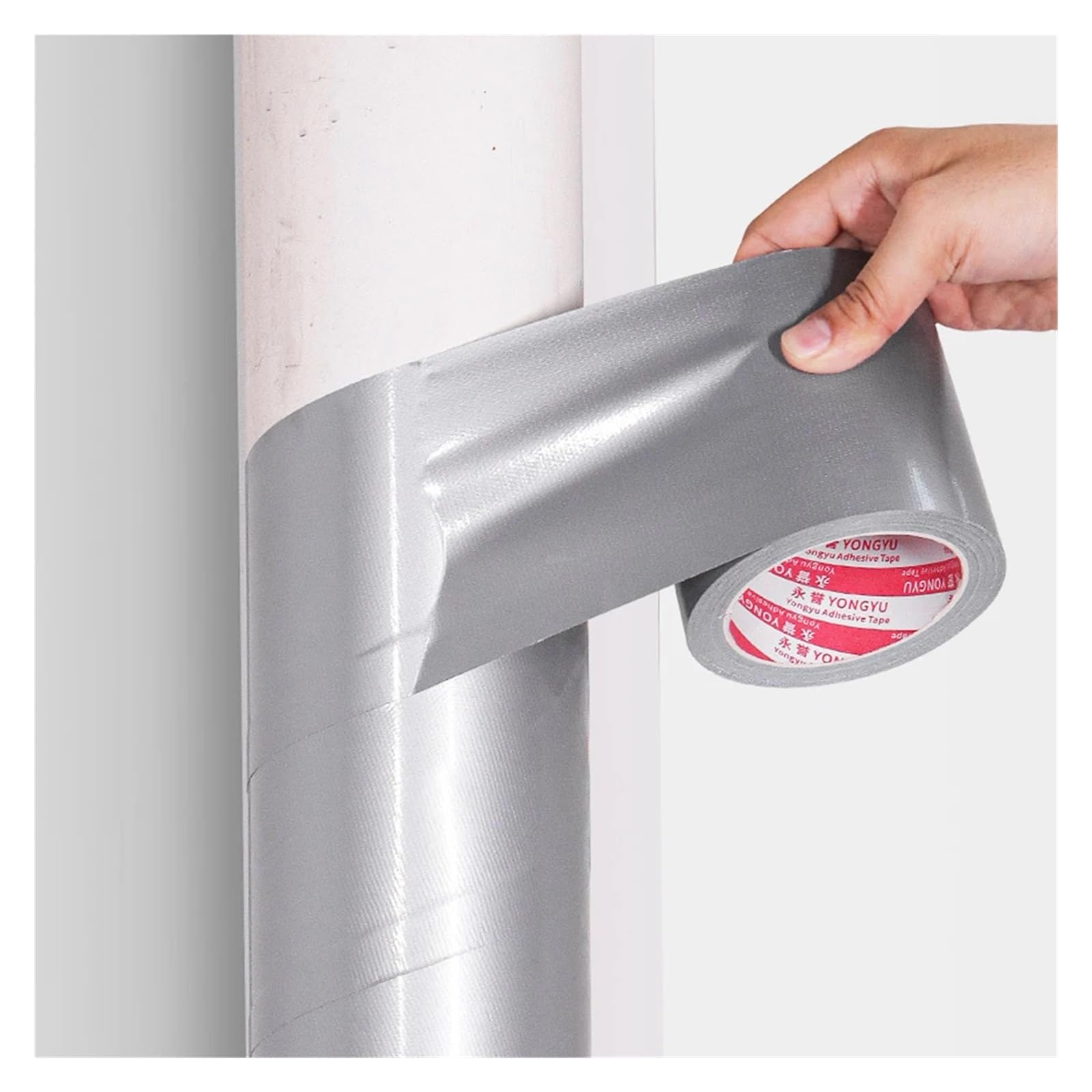 Ruban adhésif imperméable super résistant - Adhésif polyvalent gris argenté for murs, plastiques, verre, bois et métal - Idéal for les maisons de bricolage(100mm)