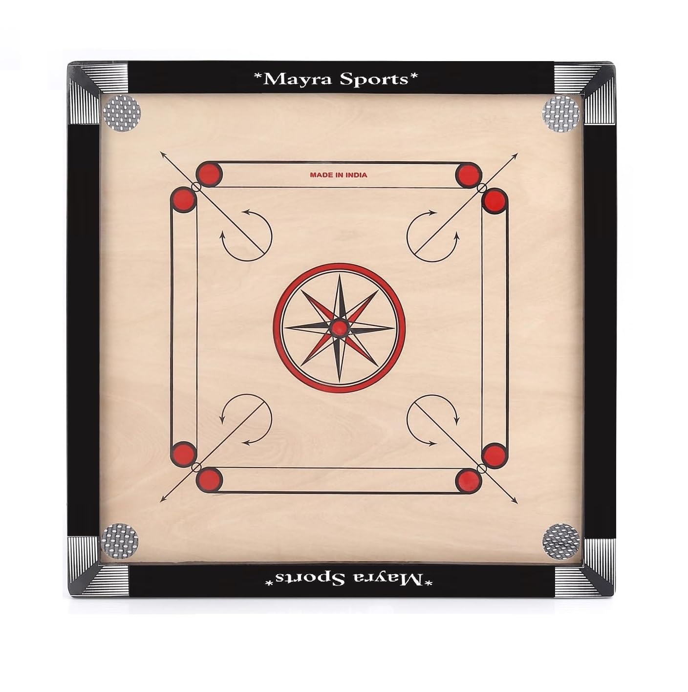 MAYRA Primium Wooden Carrom Board Ply Extra Smooth with All Accessories (Full Size 32 * 32) (B0CQVKGHWY) Amazon Price History, Amazon Price Tracker