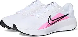 Tênis feminino W Downshifter 13, Branco/Feitiço Rosa/Preto, 6 X-Wide