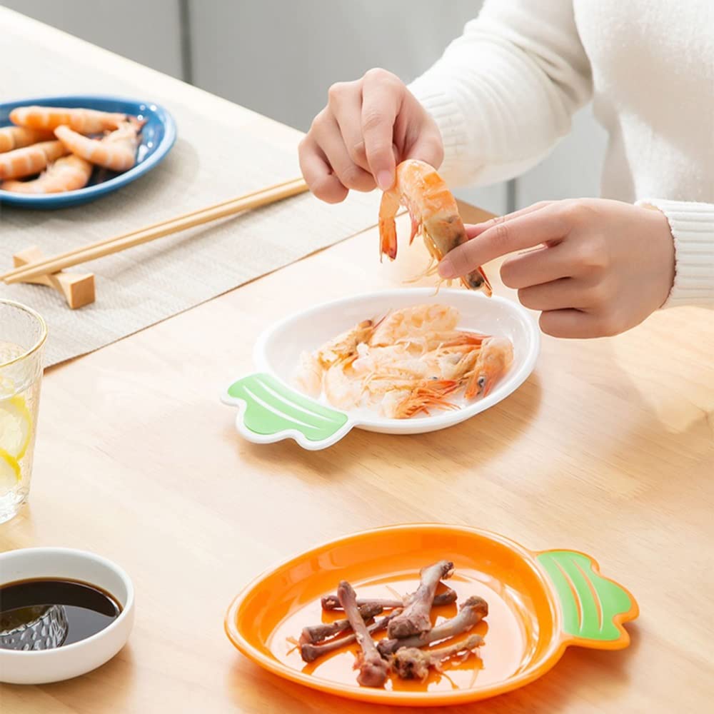 Ciotoline da Snack Otto snack vassoio bianco a forma di carota casa ristorante piatto snack tavolo da frutta snack snack snack caramellata for frutta secca piatto di immondizia piatto Piatti Snack Cer