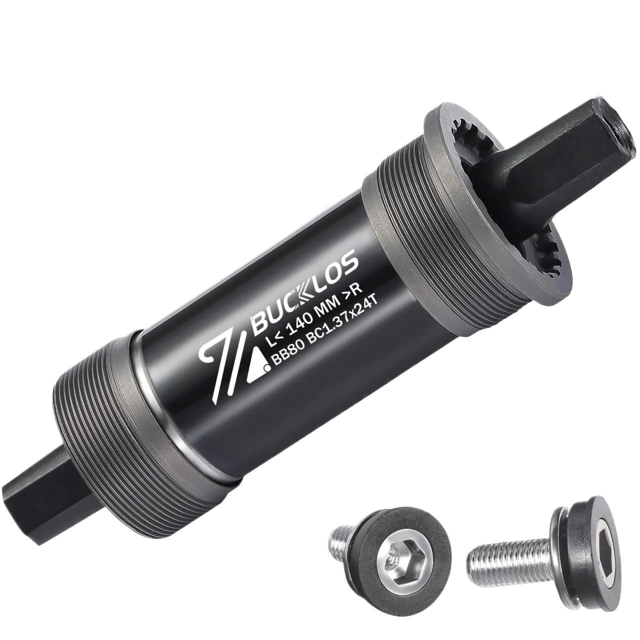 JIASHUNHE Bottom Bracket Square Taper Bicycle Bottom Bracket Smooth Sealed Bearing Mtb Crank Axis For Road Mountain Folding Fat E-bike Bike(BB80-140MM)