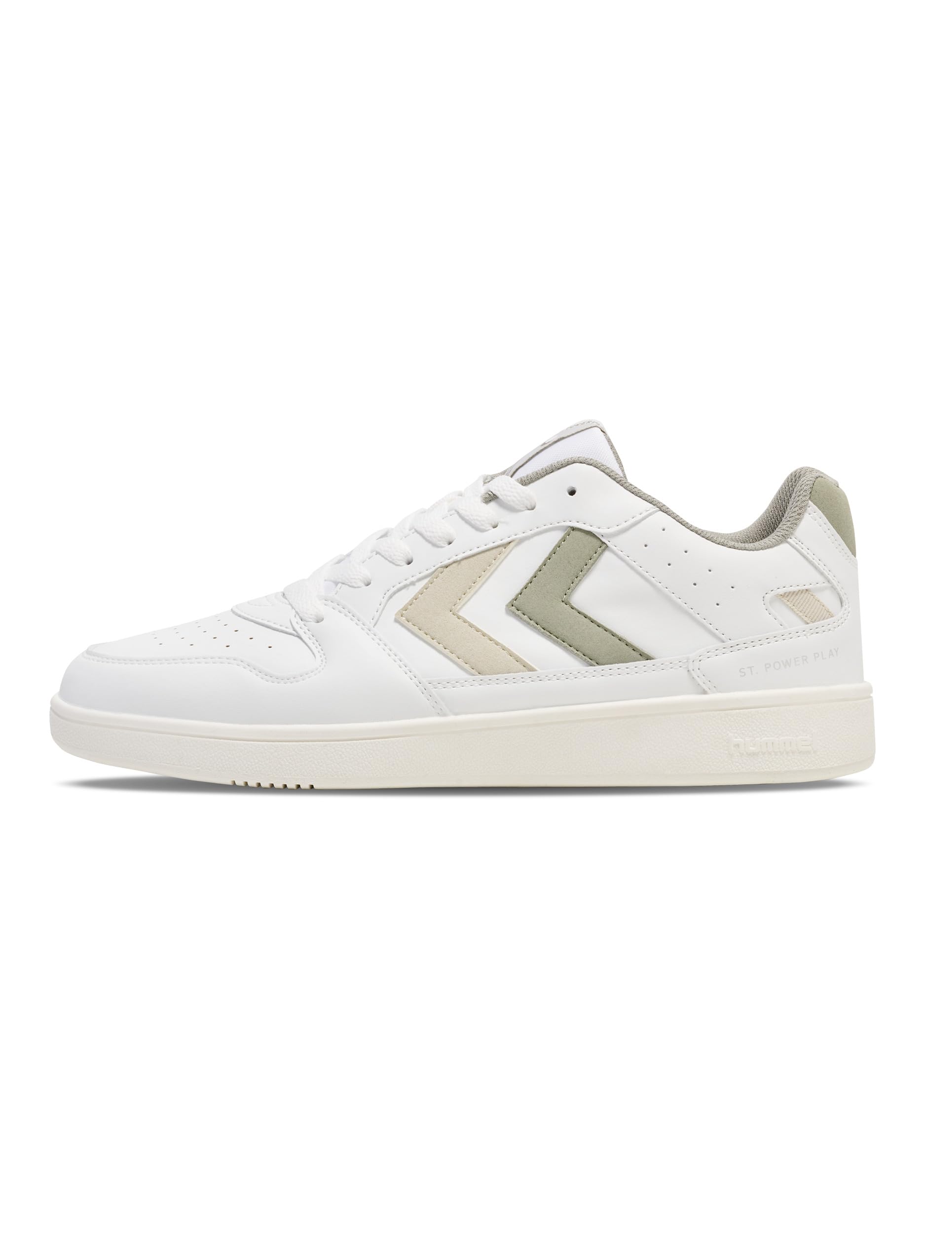 hummel Unisex ST. Power Play Trainers, White, 40 EU, White, 8 UK