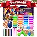 Slime Kit 2018 with Galaxy Egg include 24 Color Crystal Slime Containers, Fruit slime, Straws, Fruit slices, Foam balls and more supplies; New Slime Making Kit for Girls and Boys Kids