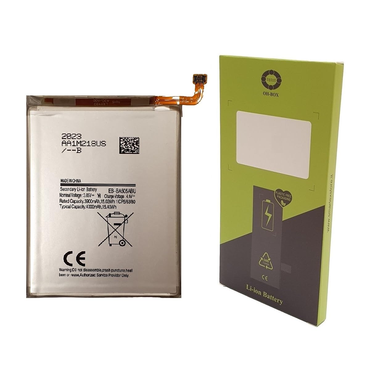 OH-BOX® Battery compatible with Samsung EB-BA505ABU A30/A30s/A50 (A505F A205 A505 A307)