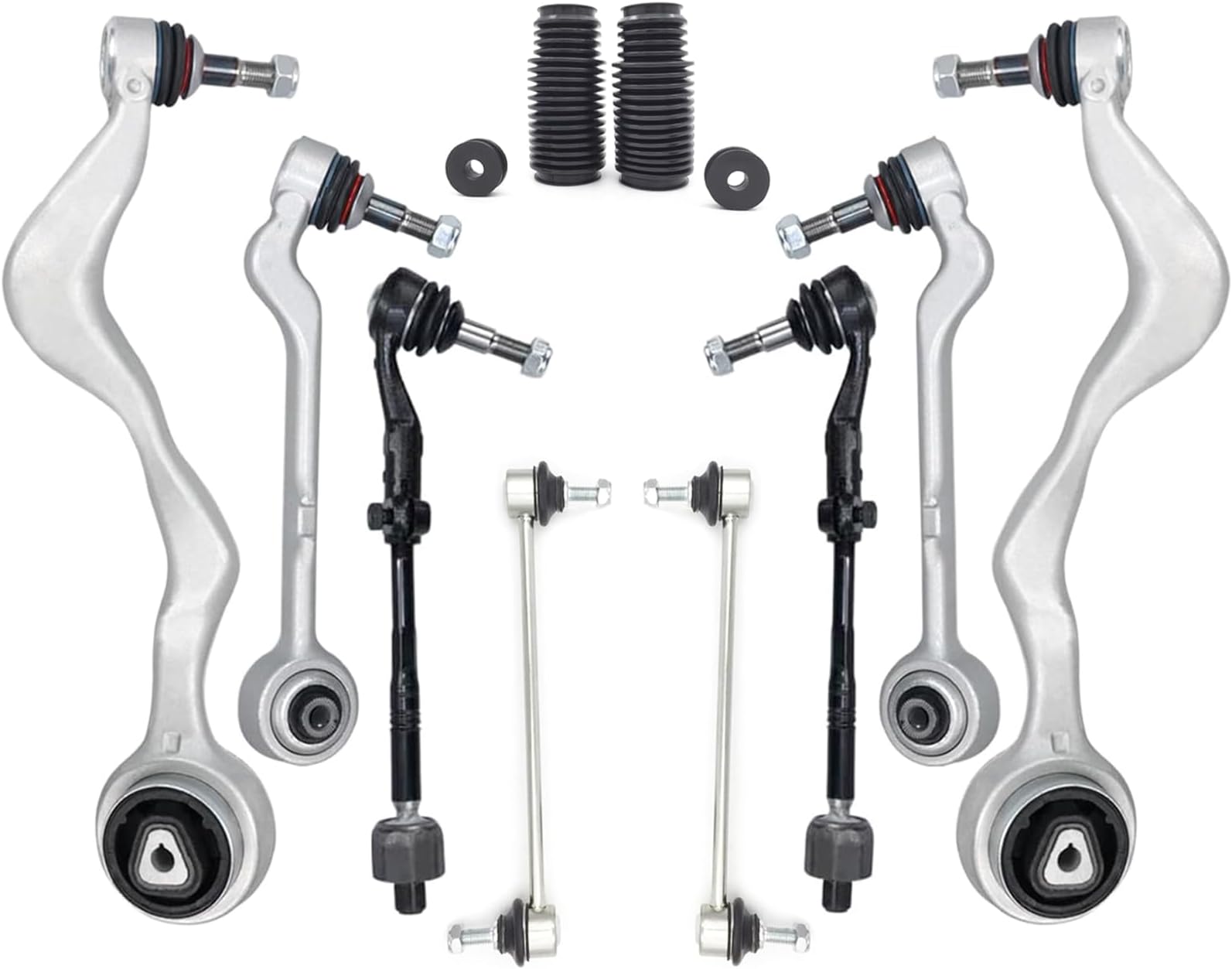 Control Arm Suspension For BMW E90 E82 E88 E84 X1 325i 328i 335i 128i 135i | Fit For 2006-13 BMW 3-Series E90, 08-13 1-Series E82 E88, 13-15 X1 E84, 325i 328i 330i 335d 335i 335is 128i 135i 2WD Only