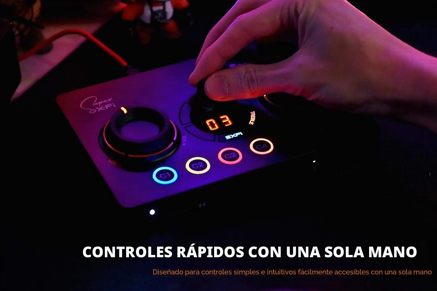 Creative - Tarjeta de Sonido USB Sound Blaster GC7 Next Gen Gaming