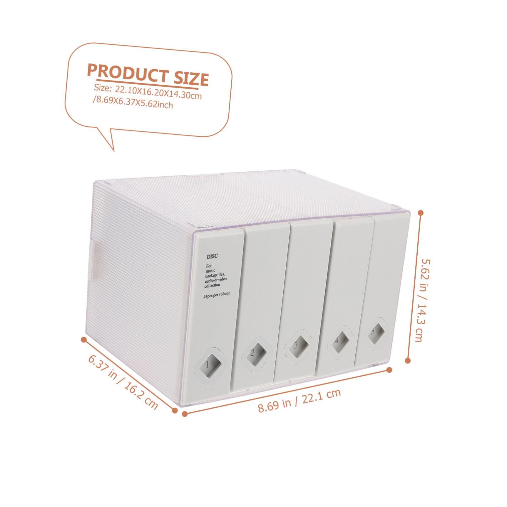 Zerodeko Estuche para Guardar CD De Gran Capacidad 120 Discos Blanco Material Interior No Tejido Protección contra Humedad y Arañazos Portátil Uso Doméstico y Viaje