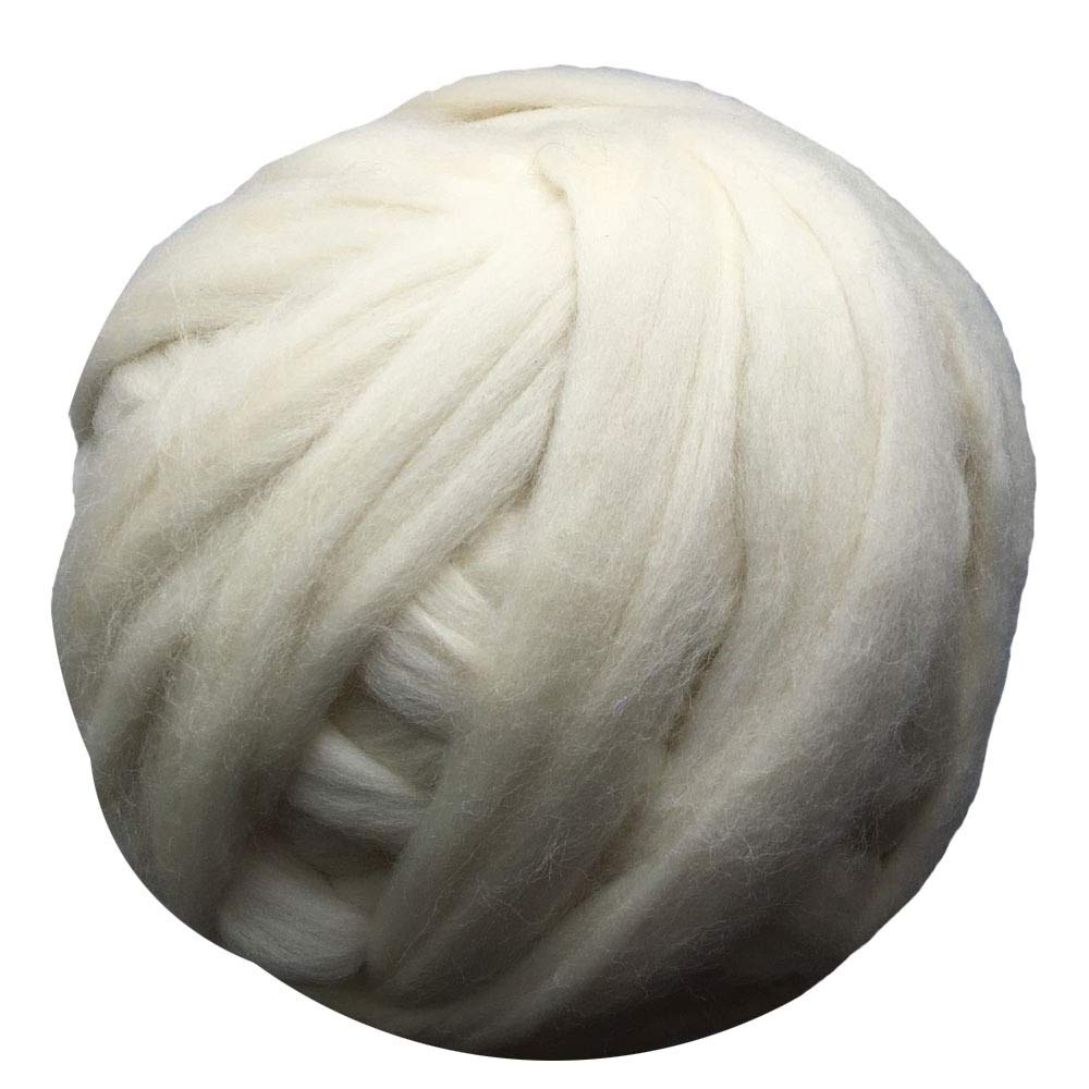 Hilo grueso para tejer con los brazos Bufandas multicolores de los suéteres las mantas del brazo que hacen punto 1000g hilo grueso(Dark Green)