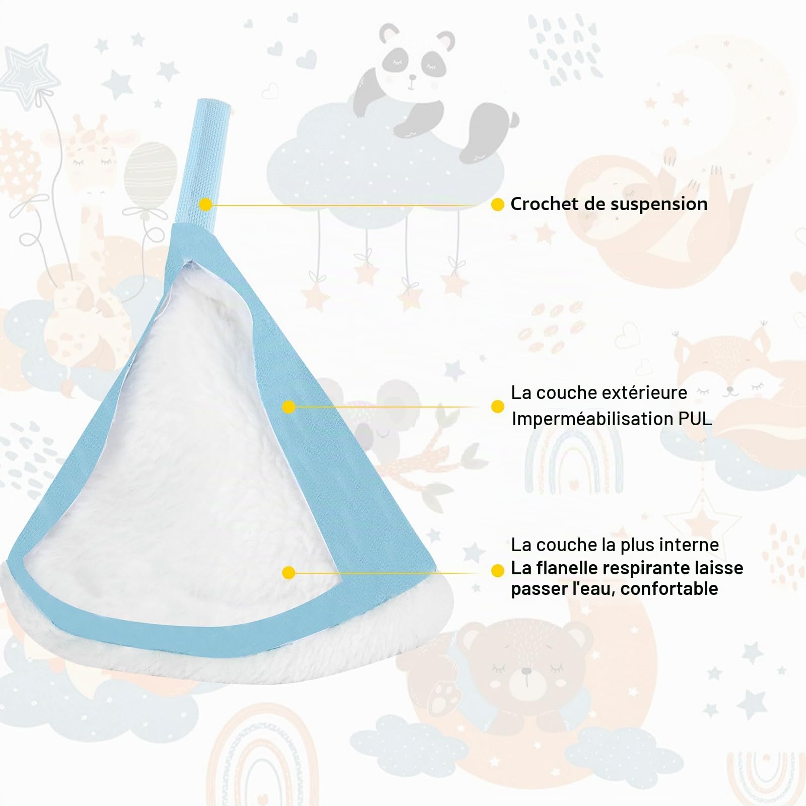 Pipi Tipi - Lot de 12 couche pour bébé garçon - Couleur unie - 12 pièces - Avec 1 sac à couche - Forte absorption d'eau - Restez au sec - Plus de confort lors du changement