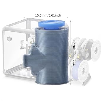 3D Printer Accessories PTFE Feed Tube Connector(3Pcs) Compatible with Bamboo Lab A1/ A1 Mini: Pneumatic Fitting Adapter to Ensure Smooth Filament Feeding